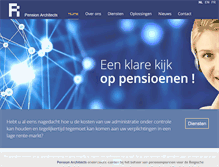 Tablet Screenshot of pensionarchitects.be
